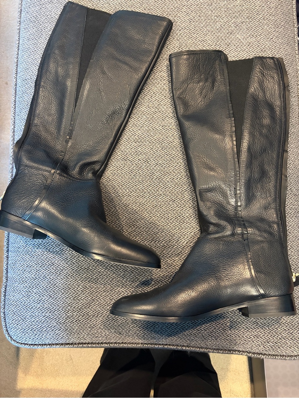 Louise Et Cie Women’s Size 9M Lo-Zaya Black Ventura Pebbled Leather Boots